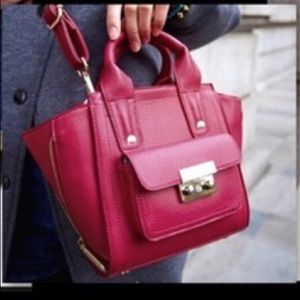 NEW! CRANBERRY MINI SATCHEL CROSSBODY TOP HANDLE